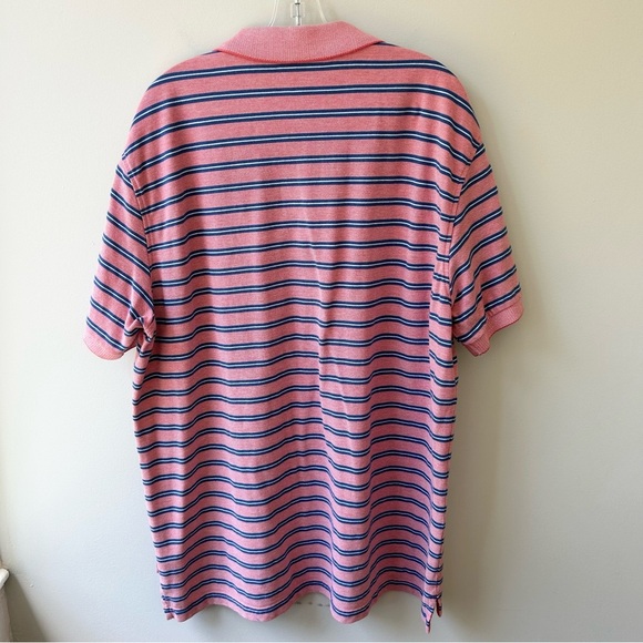 Izod men’s knit short sleeved striped polo shirt - Picture 5 of 8